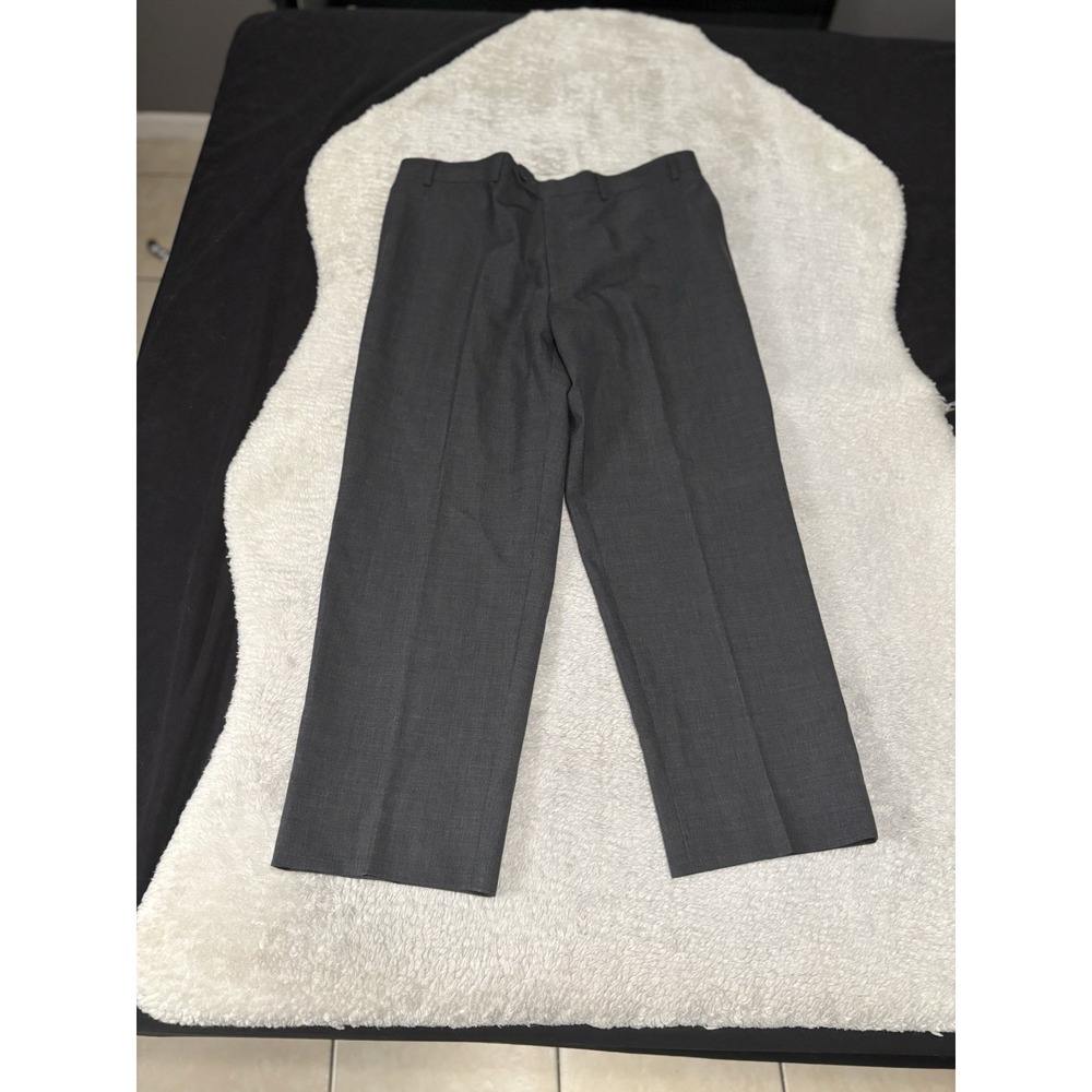 Lauren Ralph Lauren Men's Wool Gray Dress Pants 36x30 Act (36x27) Comfort‎